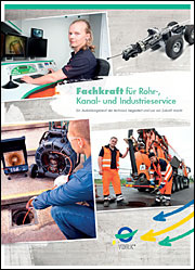 Broschüre des VDRK zur Ausbildung zur Fachkraft für Rohr-, Kanal- und Industrieservice
